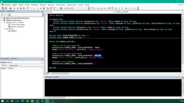 Vídeo #60 - Msgbox com fonte colorida - Excel VBA смотреть онлайн