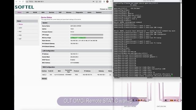 ZTE OLT Configure | Remote OMCI Configure WAN-IP(DHCP, STATIC IP, PPPOE), CATV, SSID