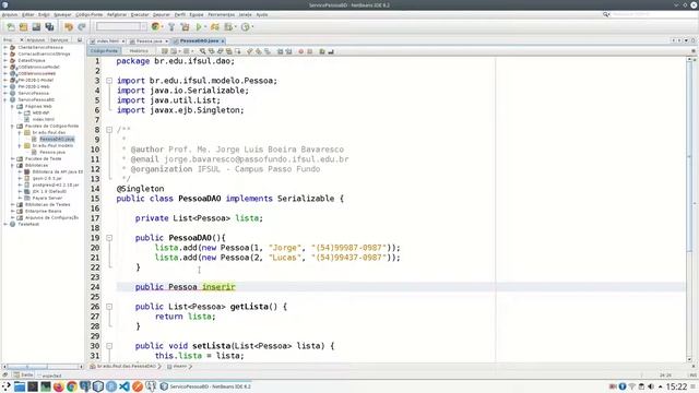 Serviço REST em Java para CRUD com BD - Parte 01 смотреть онлайн
