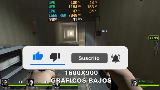 LEFT 4 DEAD 2 PENTIUM GOLD G6400 GT730 смотреть онлайн