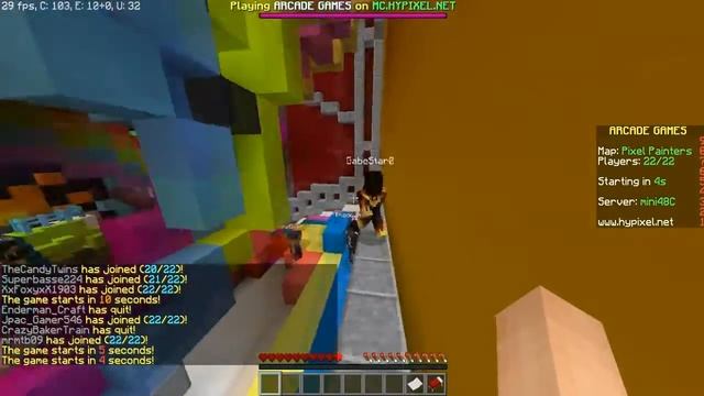 PIXEL PAINTERS - Minecraft Server Minigame смотреть онлайн