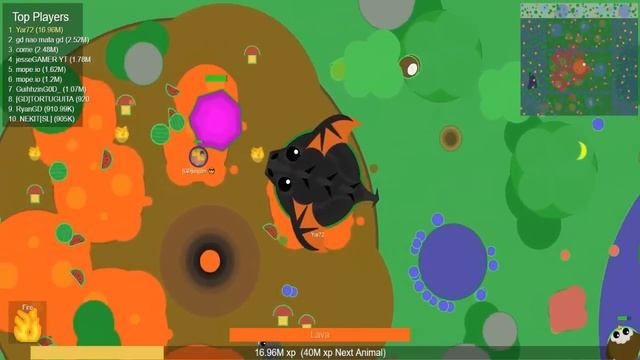 Mope.io - Прокачка до чёрного дракона