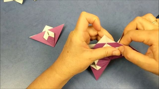 Цветочная кусудама | Flower kusudama | Елочная игрушка оригами из бумаги | Christmas craft смотреть онлайн