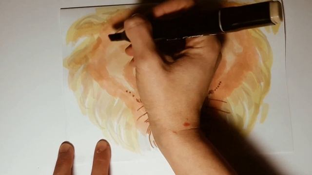 Как нарисовать льва маркерами поэтапно для начинающих смотреть онлайн