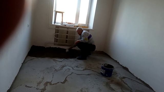 Шпаклёвка наливного пола. смотреть онлайн