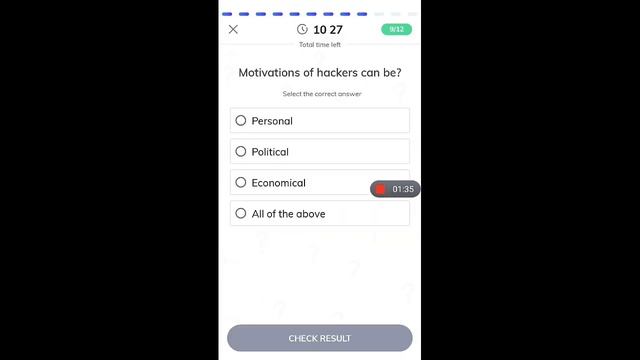 Ethical Hacking:Test-Answer 100% Get Free Certificate смотреть онлайн