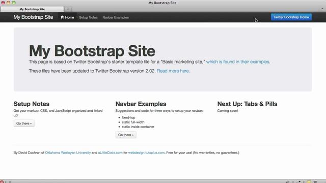 Twitter Bootstrap 101: Navbar Markup смотреть онлайн