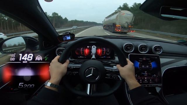 2021 W206 Mercedes-Benz C300 (258HP) | ACCELERATION | 100-200km/h & 0-100km/h | CarPerformance Medi