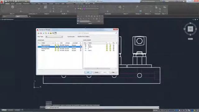 AutoCAD Mechanical - Layer groups: isolate restore and more смотреть онлайн