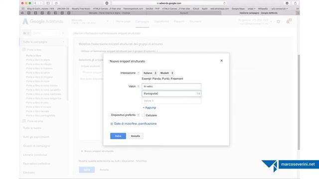 Snippet Strutturati - AdWords - ESTENSIONI DI ANNUNCIO
