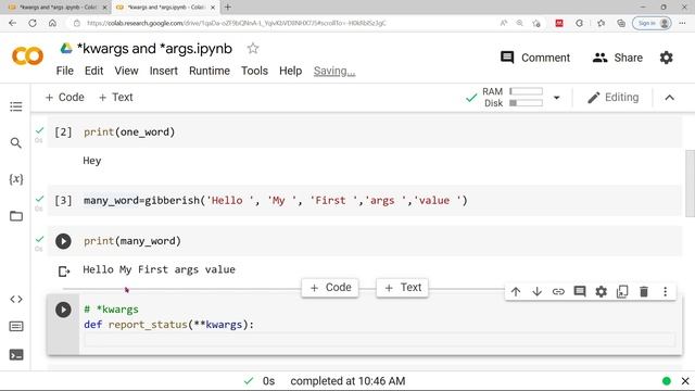 Chapter 48: Difference between *kwargs and *args in Python смотреть онлайн
