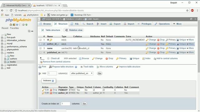 Create foreign key in phpMyAdmin смотреть онлайн