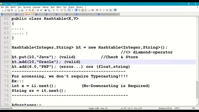 #264 Hashtable class with Generic Collections|| Java Collections Framework|| Generic Datatypes|| Ma смотреть онлайн