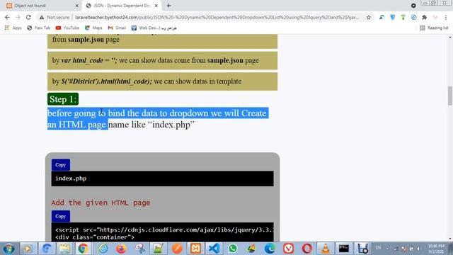 JSON - Dynamic Dependent Dropdown List using Jquery and Ajax for PHP смотреть онлайн