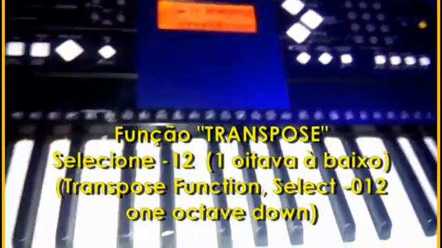 Yamaha PSR-E333/ Função Transpose - TUTORIAL (Legendas em Português) смотреть онлайн