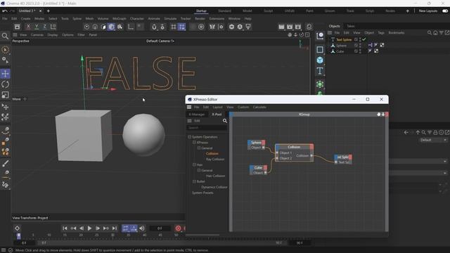 How to use Collision node in Xpresso in Cinema 4D 2023 @MaxonVFX смотреть онлайн