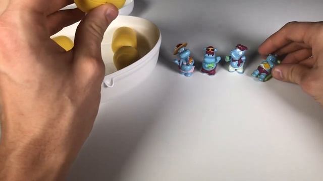 КИНДЕР СЮРПРИЗ. ПОЛНАЯ КОЛЛЕКЦИЯ 1992 ЦЕНЫ БЕГЕМОТИКИ Kinder Surprise Happy Hippos
