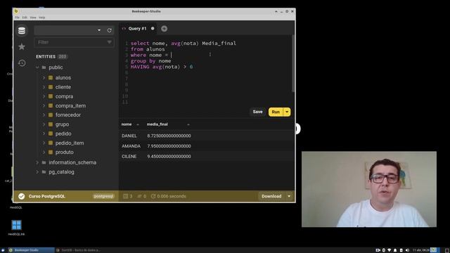 Curso PostgreSQL #25 Having смотреть онлайн