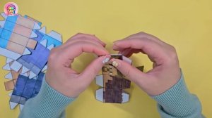 [Tutorial] Minecraft Paper Squishy✨️Roblox✨️Blind bag Unboxing #paperdiy #amandatheadventurer #asmr