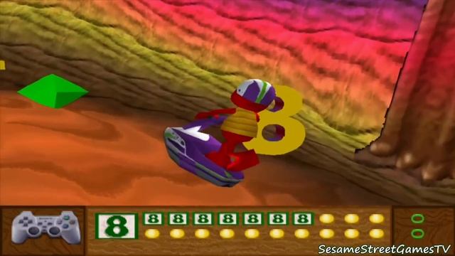 Sesame Street Elmo Cookie Monster Jet Ski Snowboard Race Kids Game смотреть онлайн