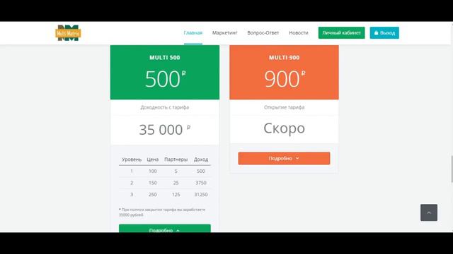 #MULTIMATRIX обзор | Зарабатывай ТУТ 35000 рублей за неделю смотреть онлайн
