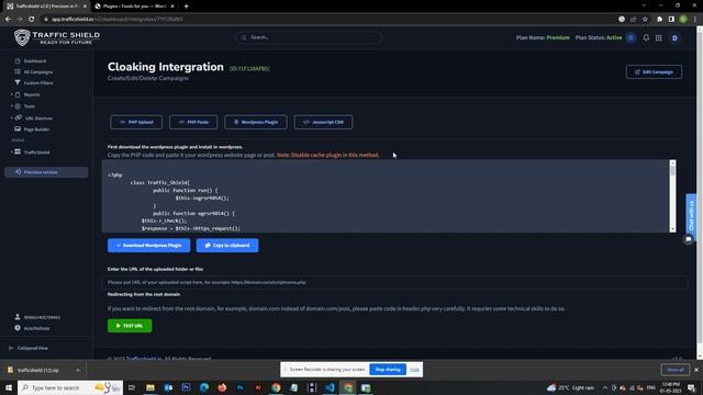 Trafficshield.io - Wordpress Plugin Setup смотреть онлайн