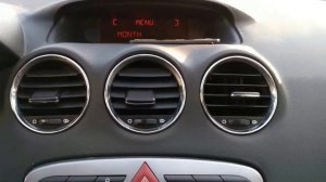 Настройка часов настройка времени и даты Пежо 308 peugeot 308