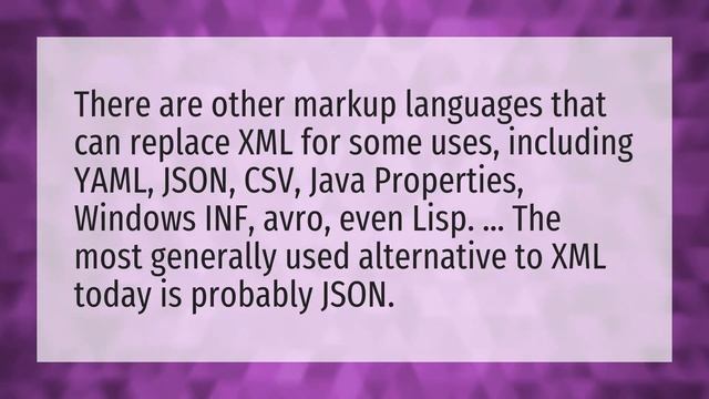 What is replacing XML? смотреть онлайн