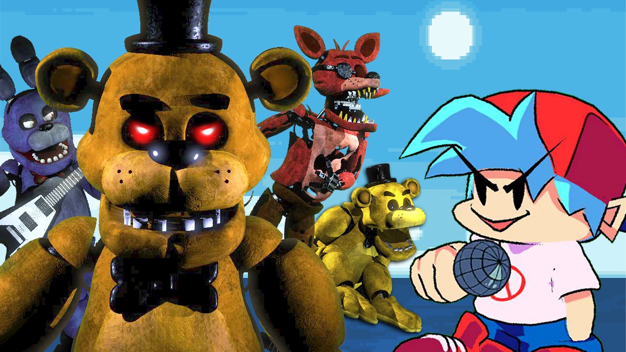 ФНФ ПРОТИВ ФНАФ 1 ► Friday Night Funkin' vs. Five Nights at Freddy's 1 week 1-5 + extras смотреть онлайн