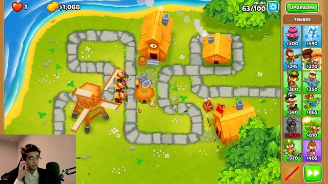 Using The TEWBRE Tower to Beat CHIMPS in BTD6... смотреть онлайн
