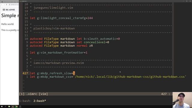 Writing and Previewing Markdown in Real Time with Vim 8+ смотреть онлайн