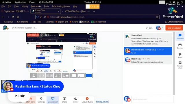 OS Command Injection | live session смотреть онлайн