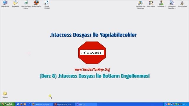 .htaccess Dosyası İle Zararlı Botları Engellemek Ders 8 смотреть онлайн
