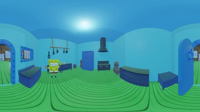 SpongeBob, walking in the Krusty Krab - 360 VR смотреть онлайн