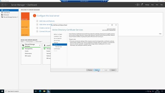 The LAB - Episodio 2 - Installare una Enterprise Certification Authority смотреть онлайн