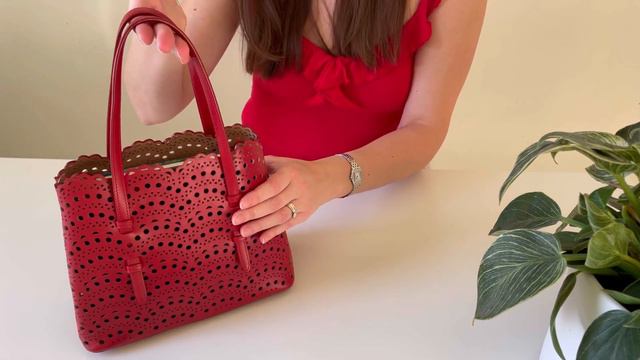 Maison Alaïa Le Mina 25 tote review | My only and best perfectly red handbag ❤️ | Vienne lux leathe смотреть онлайн
