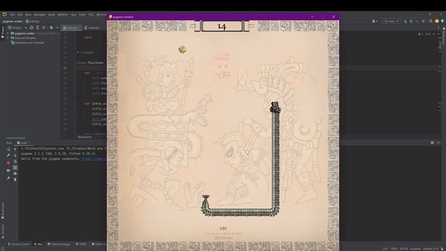 Snake game in Python (Prehispanic Edition) смотреть онлайн