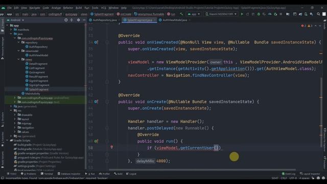 Quizzy App Firebase As Backend ( MVVM ) Part 4 : Authentication смотреть онлайн