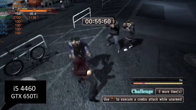 Yakuza 4 Remastered на слабом пк (GTX 650 Ti) смотреть онлайн
