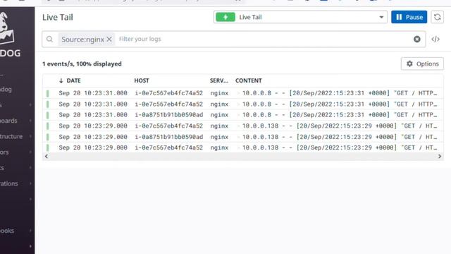 DataDog Logs: using search, filter and sort operations. смотреть онлайн