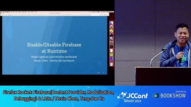 JCConf 2018 R2-3 / Firefox Rocket: Firebase & L10n / Nevin Chen, Teng-Pao Yu смотреть онлайн