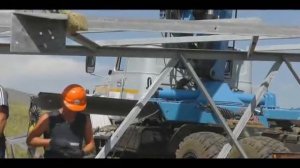 Сборка и установка опоры