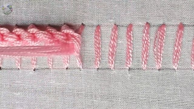 Hand embroidery Raised chain stitch | Raised chain stitch for beginners смотреть онлайн