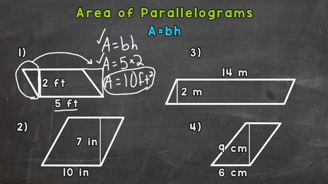 Area of Parallelograms | How to Find the Area of a Parallelogram смотреть онлайн