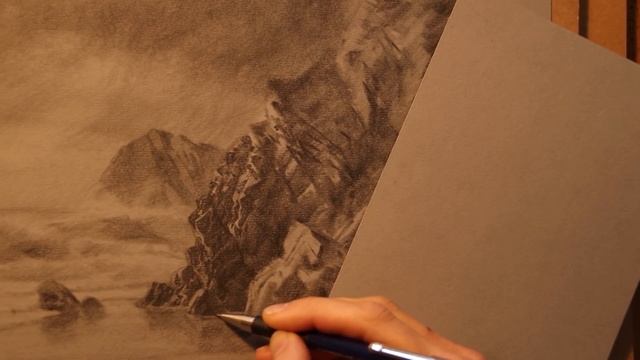 Drawing A SEASCAPE With Crashing Waves : SKETCHENDEAVOUR!