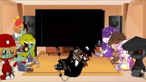 Реакция растений и зомби на клип….