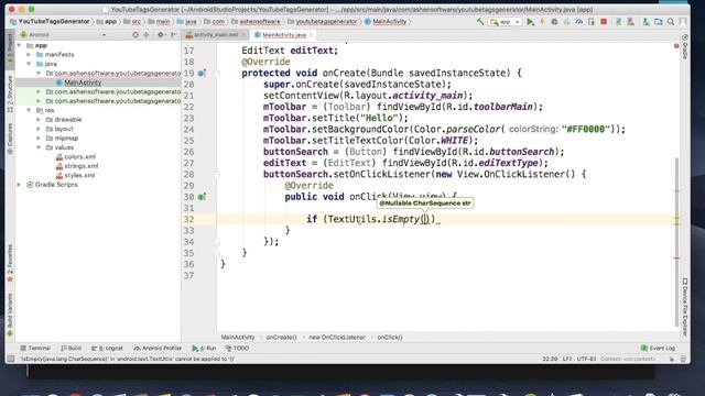 How to check EditText User Input is empty in Android Studio смотреть онлайн