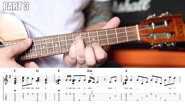 Nights In White Satin - Moody Blues - Chord Melody/Solo Ukulele Tutorial - Tabs