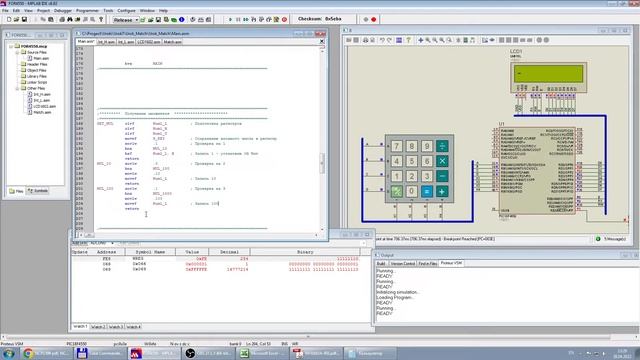 Математические функции на PIC 18 и на базе них создание простенького калькулятора. смотреть онлайн