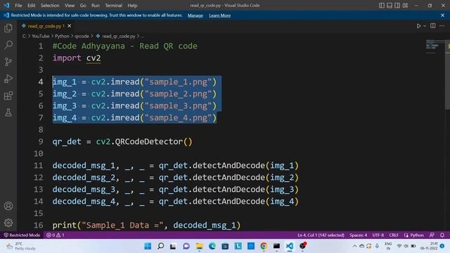 Read QR Code | Python смотреть онлайн